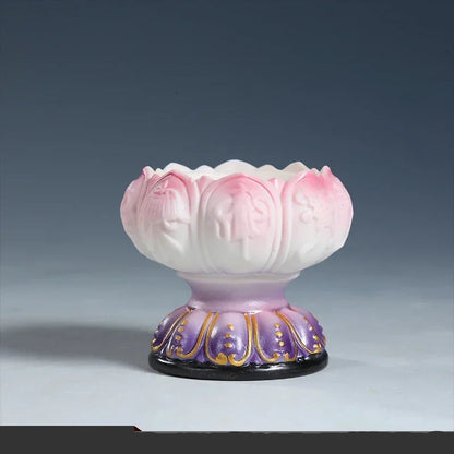 Ceramic lotus candle holder

Hand-painted lamp holder

Feng Shui home decor

Lotus butter lamp

Handmade tea light holder

Oriental room accessories

Meditation room decor

Artisanal ceramic ornament

Spiritual home gift