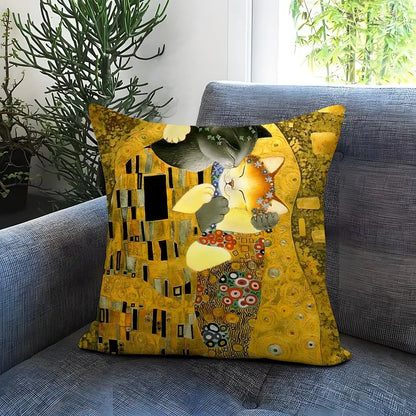 clHouse & Hme
Gustav Klimt cushion cover 

The Kiss pillow cover

Artistic sofa cushions

Reversible art pillows

Luxury lounge decor

Skin-friendly cushion covers

Decorative lumbar pillow

Gifts for art lovers

Gold aesthetic home accessories