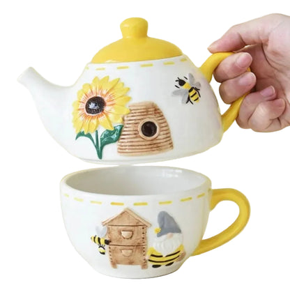 The "Busy Bee" Mother & Child Tea-for-One Set