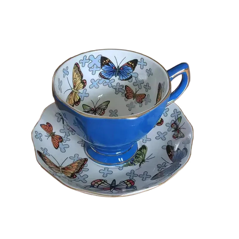 "Tiffany blue bone china teacup..."