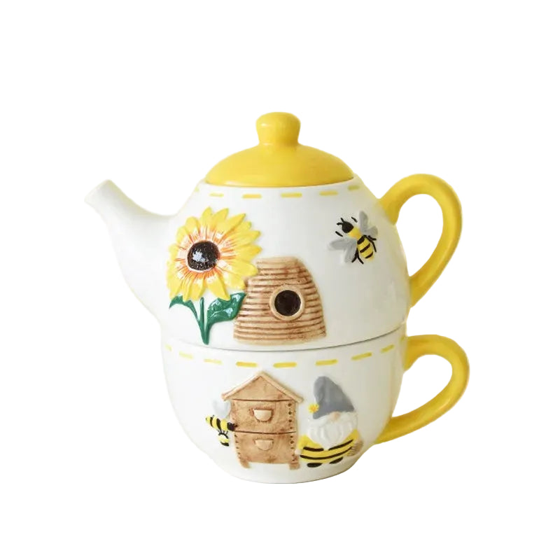 The "Busy Bee" Mother & Child Tea-for-One Set