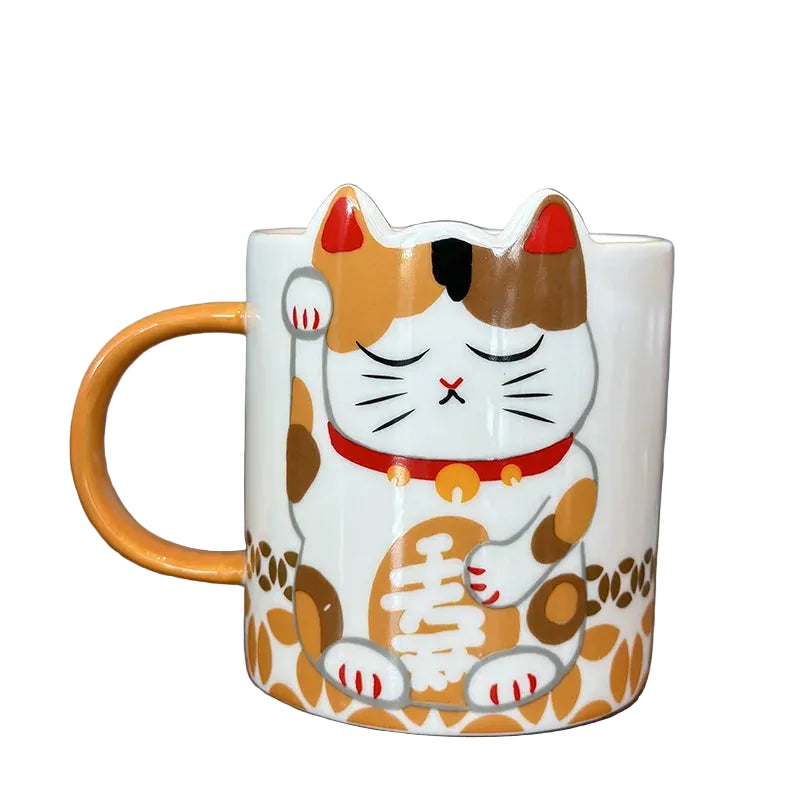 clHouse & Home
Lucky Cat ceramic mug UK Large 500ml porcelain cup Japanese Maneki-neko coffee mug Simple cartoon cat drinkware Office desk lucky cat mug Couple’s porcelain mug set Extra large tea cup UK Minimalist cat lover gift