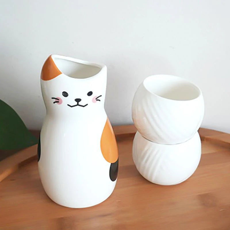 clHouse & Home
Cat design sake set UK

Japanese ceramic decanter

Kawaii cat kitchenware

Hand-painted sake cups

Tokkuri and Ochoko set

Traditional Japanese gift ideas

Unique ceramic tea set

Cat lover home decor

Lead-free ceramic drinkware