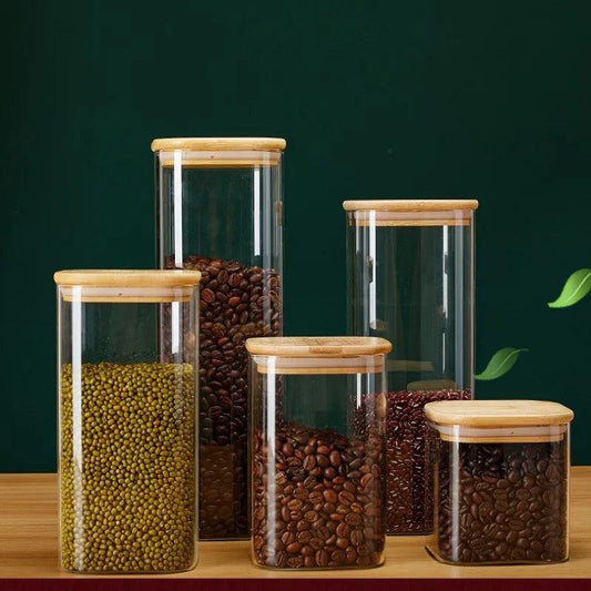 Stylish Eco-Friendly Glass Storage Jars

Square Glass Storage Jars

Square Glass Jars

Pantry Organization

Modern

Kitchen Decor

food Storage Square Glass Jars

Elegant

Easy to Clean Kitchen Upgrade

Durable

Dry Goods Storage

Bamboo Lids