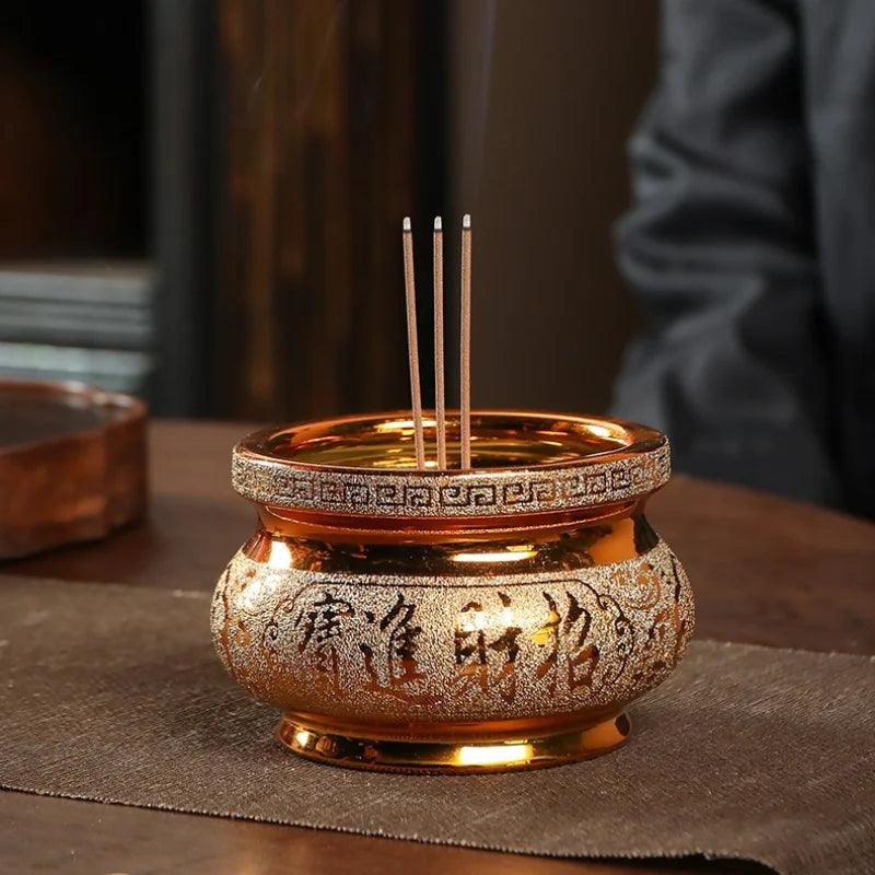 Santuario Zen: Quemador de incienso de cerámica para la armonía espiritual