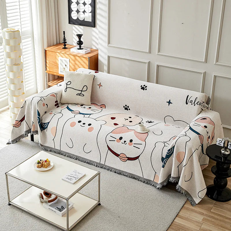 The "Whimsical Winter" Thicken Chenille Blanket