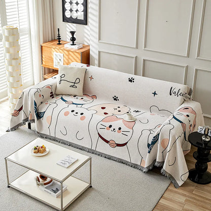 The "Whimsical Winter" Thicken Chenille Blanket