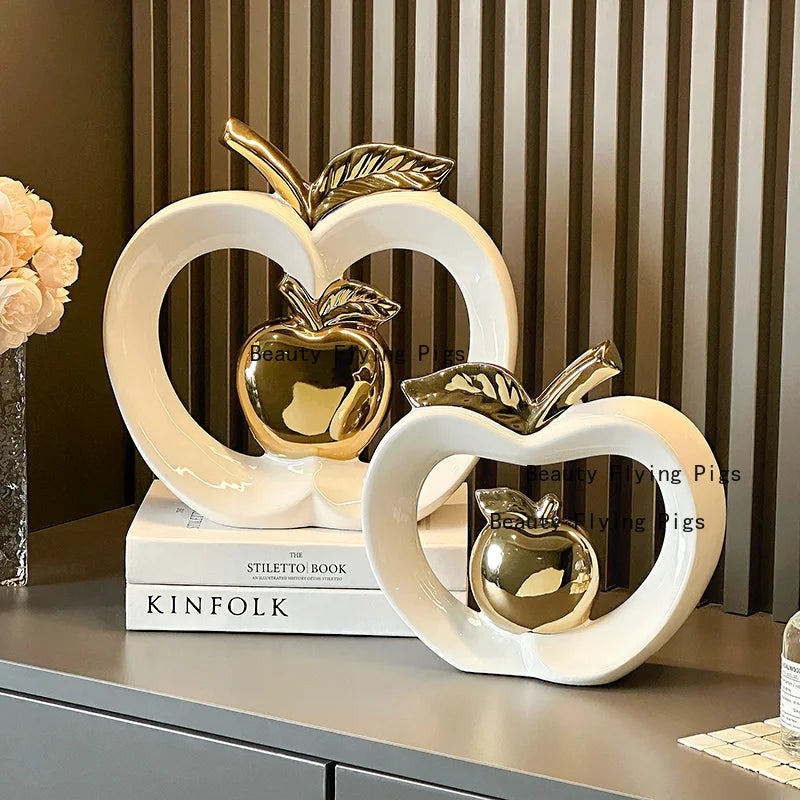 Ceramic apple ornament

Luxury home accessories

Modern living room decor

Wine cabinet handicrafts

Housewarming gift ideas

Niche home ornaments

Contemporary ceramic sculpture

Artisan home decor UK

Minimalist mantelpiece accessory