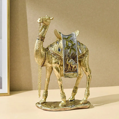 Golden camel sculpture

Turkish home decor UK

Feng Shui wealth ornaments

Resin animal figurines

Luxury office desk decor

Middle Eastern interior accessories

Gold camel statue

Prosperity symbols for home

High-end shelf ornaments
