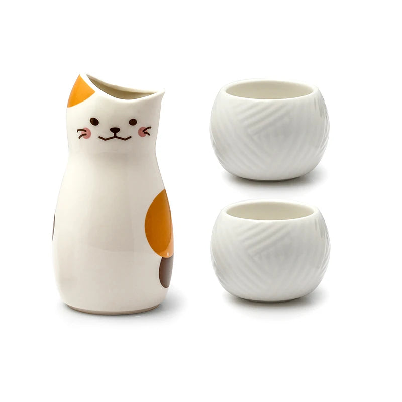 clHouse & Home
Cat design sake set UK

Japanese ceramic decanter

Kawaii cat kitchenware

Hand-painted sake cups

Tokkuri and Ochoko set

Traditional Japanese gift ideas

Unique ceramic tea set

Cat lover home decor

Lead-free ceramic drinkware