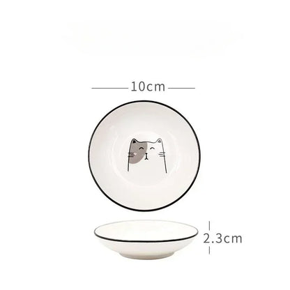 Cat ceramic sauce dish

Cute seasoning plate

Kawaii kitchen accessories

Soy sauce dip bowl

Cat lover kitchen gift UK

Mini dessert plate

Creative snack dishes

Sushi condiment bowl

Ceramic vinegar dish