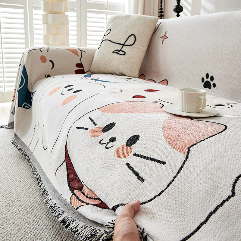 Thicken chenille blanket

Cartoon sofa cover

Winter couch throw

Office nap shawl

Non-slip furniture protector

Cute cotton thread blanket

Multi-purpose sofa towel

Decorative armchair cover

Nursery furniture throw