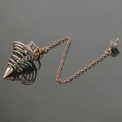 
Universe

Spiritual Growth

Spiritual Connection

Self-Discovery

Intuition

Inner Wisdom

Handcrafted

Energy Healing

Dowsing

Divination

Copper Pendulum

Answers