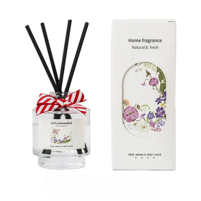"Between Flowers" Reed Diffuser – Self Unbounded, glass bottle with black reeds | CL House