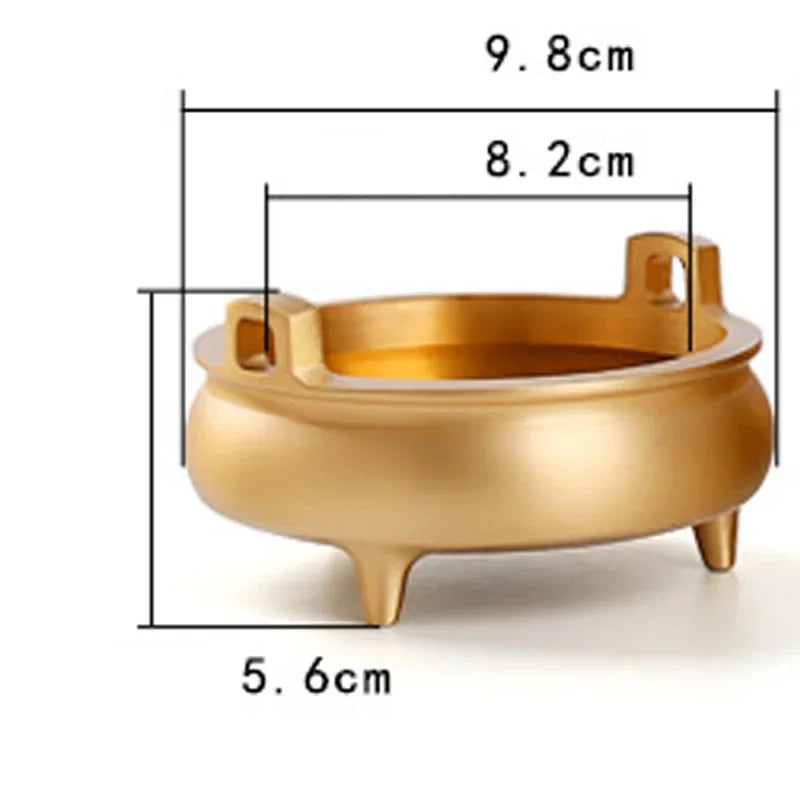 "Ding" pure copper tripod incense burner — CL House Candles & Fragrance