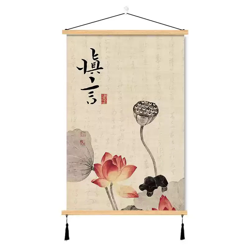 Zen wall art scroll

Buddhist calligraphy hanging

Feng Shui wall decor

Oriental canvas scroll

Spiritual home accessories

Traditional Chinese wall art

Mindfulness room decoration

Auspicious geomancy pendant

Meditation space art