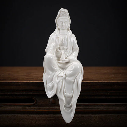 Estátua de Buda Guanyin

Queimador de incenso de refluxo

Ornamento de Bodhisattva em porcelana

Decoração Zen para casa