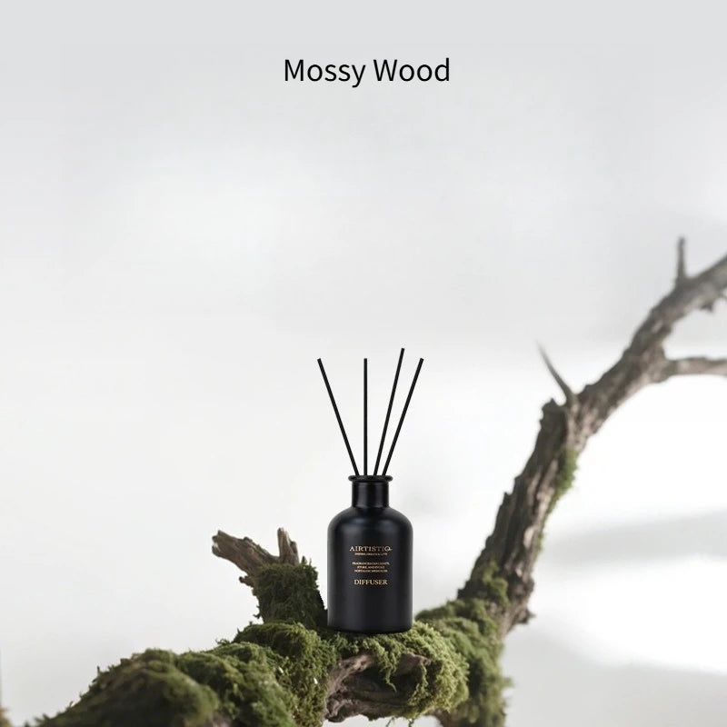 Bloom & Drift Reed Diffuser Set – Mossy Wood fragrance, 250ml glass bottle with reed sticks | CL House