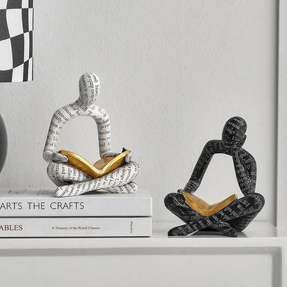 clHouse & Hme
Bookworm gift ideas

Resin library ornaments

Minimalist study decor

Literary figurines for shelves

Modern office desktop art

Female reader ornament

Intellectual home accessories