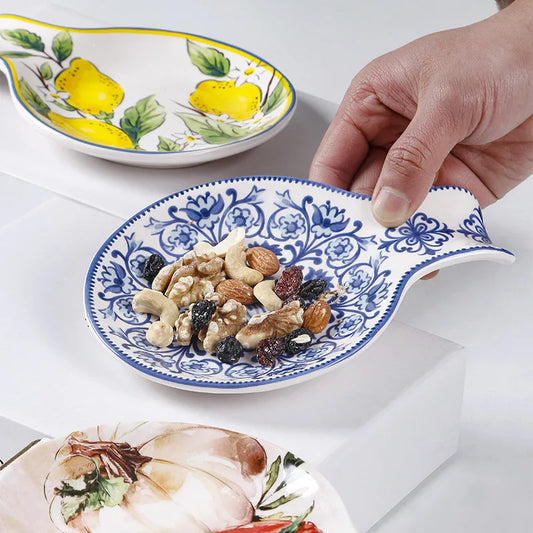 clHouse & Home
Spoon shaped ceramic plate UK

Hand drawn dessert plates

Creative snack plate for snacks

Irregular ceramic tableware

Decorative kitchen spoon holder

Unique sauce dish for sushi

Artisan small serving tray

Designer gift for foodies