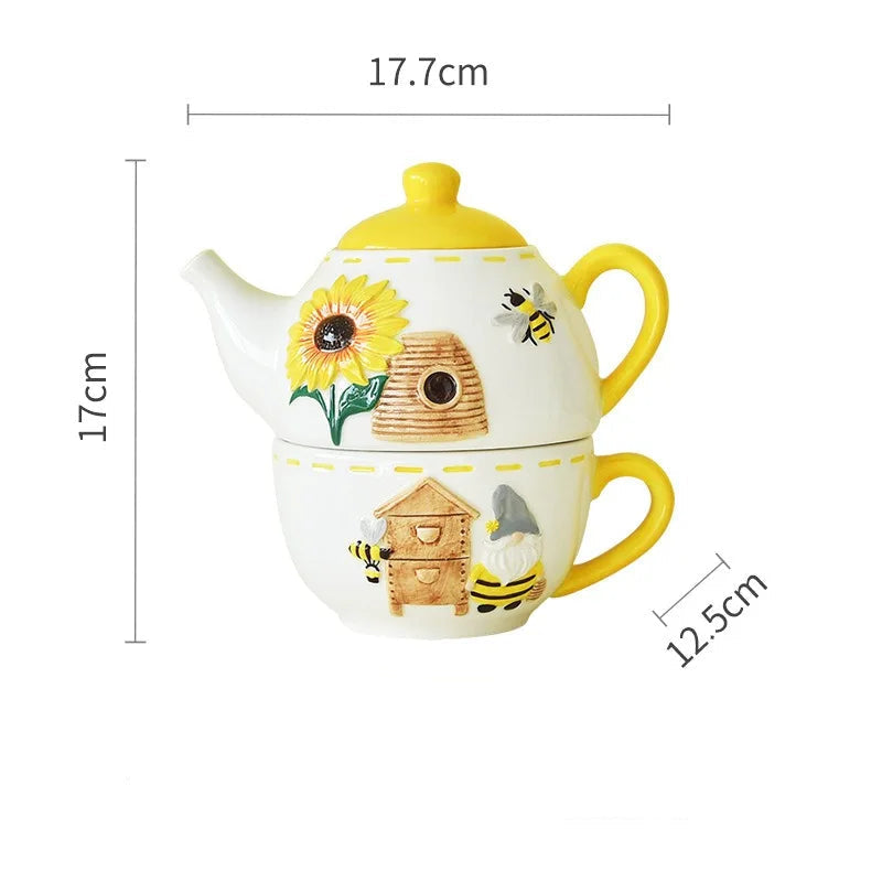 The "Busy Bee" Mother & Child Tea-for-One Set