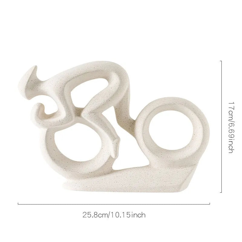 Abstract cyclist statue

Ceramic biker sculpture

Cycling gift ideas 

Minimalist office decor

Contemporary bike ornament

Cyclist shelf decoration

Modern art rider figurine

Road bike sculpture

Luxury cycling accessories

