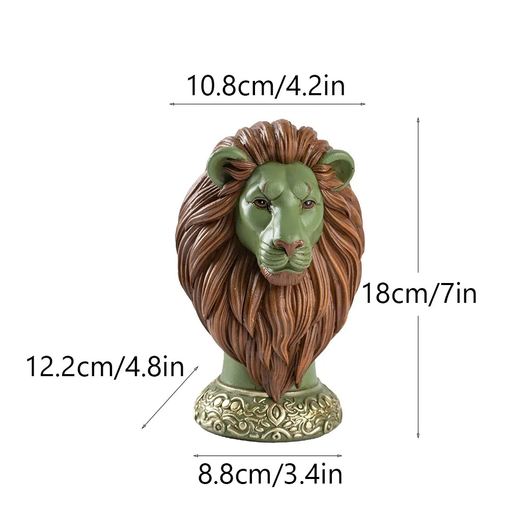 Lion statue decor 

King of the Jungle sculpture

Resin lion ornament

Regal bathroom decoration

Stately home accessories

Lion figurine for bookshelf

Animal sculptures for living room

Luxury lion interior decor

Safari themed home ornaments