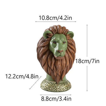 Lion statue decor 

King of the Jungle sculpture

Resin lion ornament

Regal bathroom decoration

Stately home accessories

Lion figurine for bookshelf

Animal sculptures for living room

Luxury lion interior decor

Safari themed home ornaments
