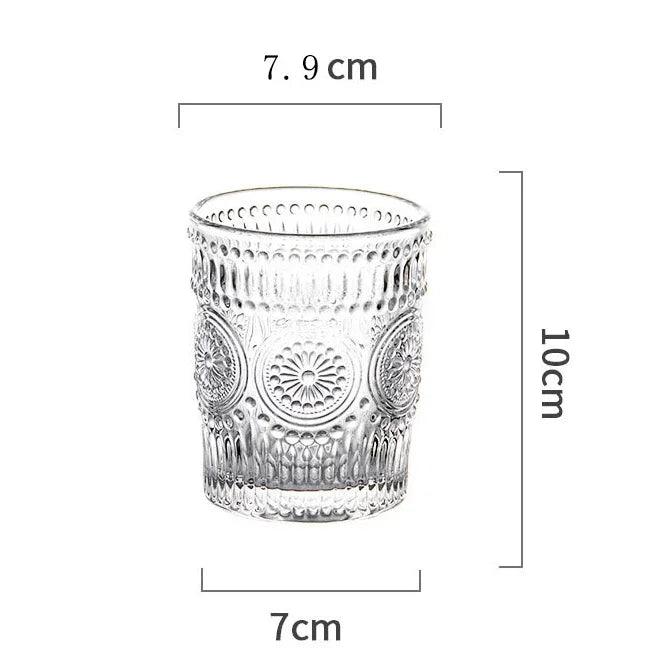 Glass Cups Cold Drink Cups Iced Coffee Iced Tea Cocktails Stylish Durable High-Quality