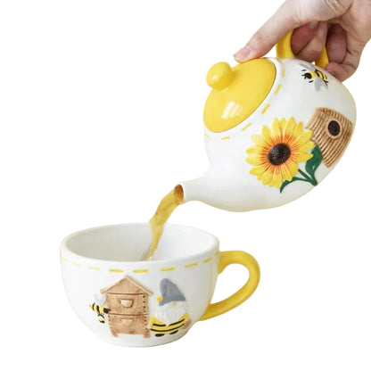 The "Busy Bee" Mother & Child Tea-for-One Set