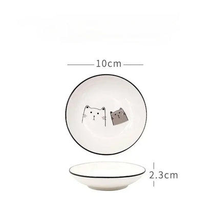 Cat ceramic sauce dish

Cute seasoning plate

Kawaii kitchen accessories

Soy sauce dip bowl

Cat lover kitchen gift UK

Mini dessert plate

Creative snack dishes

Sushi condiment bowl

Ceramic vinegar dish