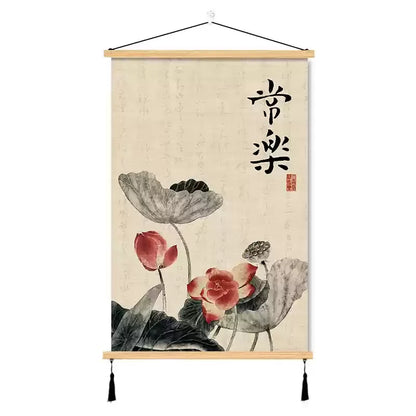 Zen wall art scroll

Buddhist calligraphy hanging

Feng Shui wall decor

Oriental canvas scroll

Spiritual home accessories

Traditional Chinese wall art

Mindfulness room decoration

Auspicious geomancy pendant

Meditation space art