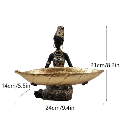 Black woman figurine tray

Entrance porch decoration

Luxury key holder 

Modern home décor ornaments

Resin jewellery container



Artistic hallway organiser



Contemporary sculpture tray