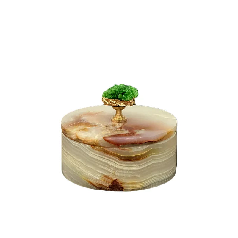 "Stone Keeper" Agate Lidded 