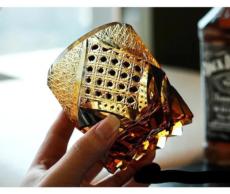 Whiskey Glass Amber Crystal Handcrafted Luxury Elegant Unique Hand-Cut Special Occasions Connoisseur

Utensils Drinkware

Home Decor Gift