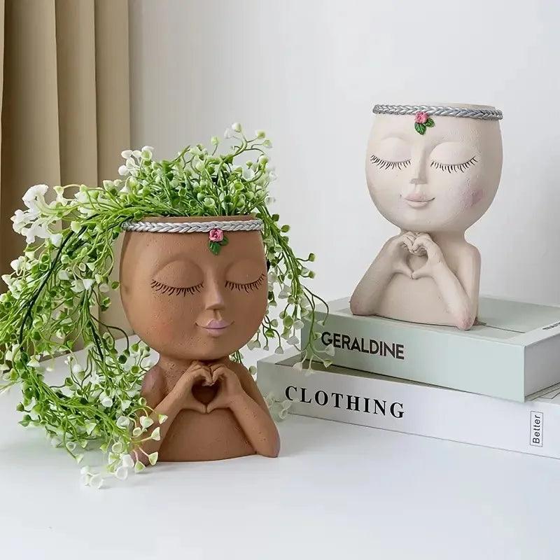 Whimsy

Unique

Succulents

Stylish

Small Plants Girl Face Vase

Room Ceramic Vase

Quirky

Plant Lovers Home Decor

Indoor Plants

Home Decor Flower Vase

Handmade

Girl Face Vase

Gift

Fun

Face

Cute

Creative