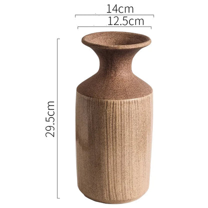 Chinese retro ceramic vase

High-end desktop ornament

Vintage dried flower planter

Luxury office decor

Oriental ceramic jar

Antique style home accessories

Dried floral vase UK

Artisanal pottery decoration

Niche living room ornaments