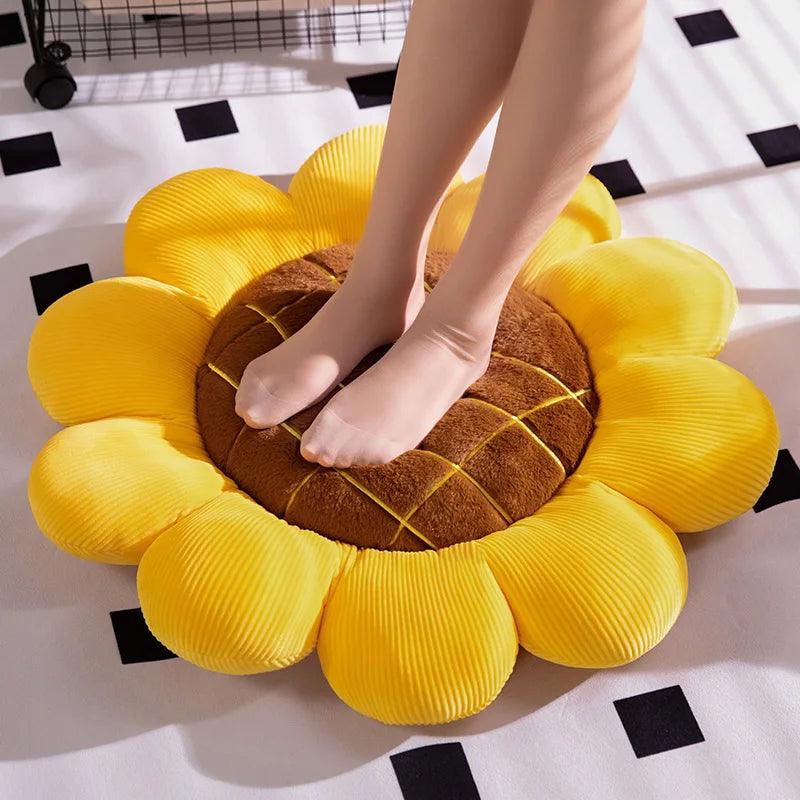 Sunflower Pillow Plush Pillow Home Decor Bedroom Decor Nursery Decor Soft Cuddly Gifts Sunny Cozy