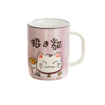 clHouse & Home
Japanese Maneki-neko coffee cup Large 400ml tea mug Hand-painted kitchen drinkware Kawaii lucky cat water cup Green handle ceramic mug Unique gift for cat lovers Oriental style tea ware

#UKHomeDecor #BritishHome #UKGifts #HomeDécorUK #ShopUK