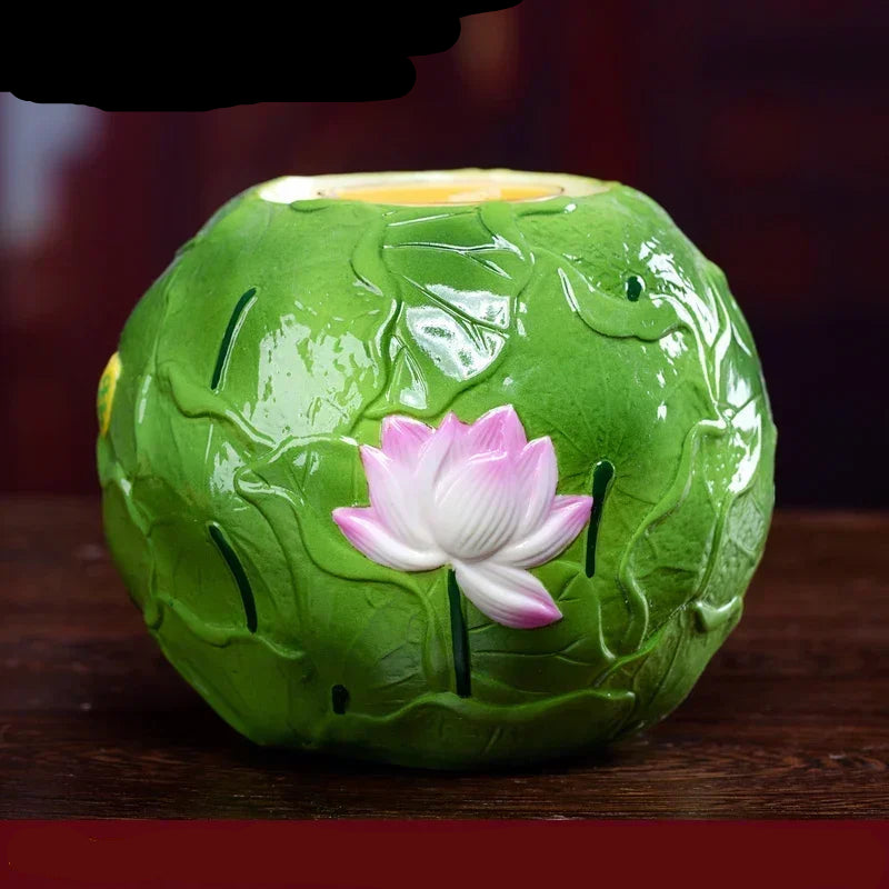 Ceramic lotus candle holder

Buddhist butter lamp holder

Feng Shui home decor UK

Lotus flower altar supplies

Spiritual home ornaments

Zen meditation accessories

Premium ceramic candle stand

High-grade Buddha ware

Decorative tea light holder