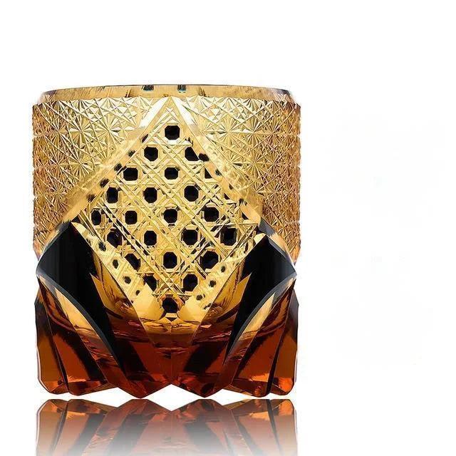 Whiskey Glass Amber Crystal Handcrafted Luxury Elegant Unique Hand-Cut Special Occasions Connoisseur

Utensils Drinkware

Home Decor Gift