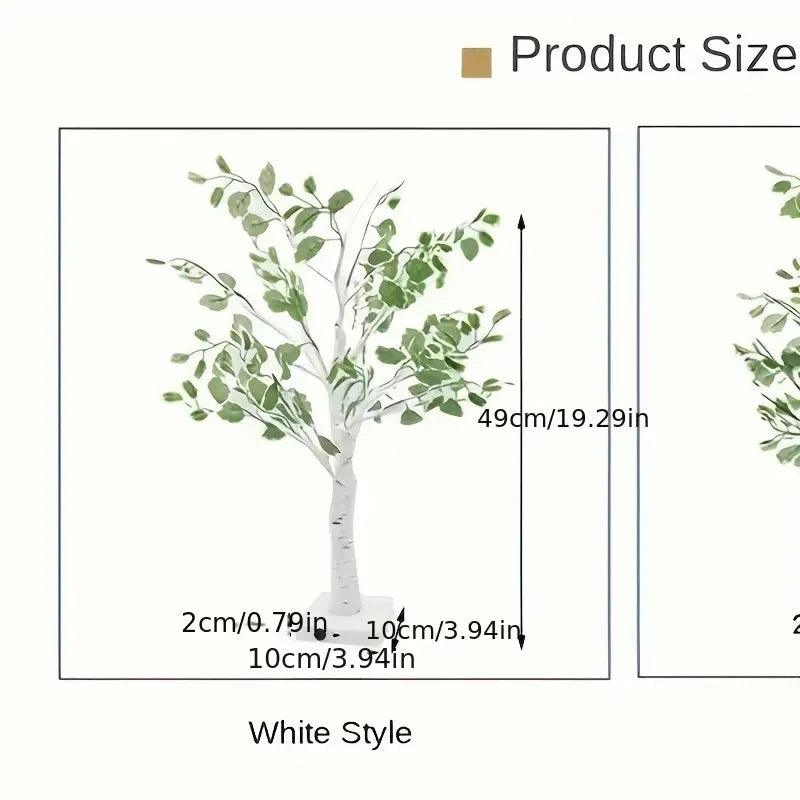 Susurro de primavera: Lámpara de árbol de hojas verdes DIY