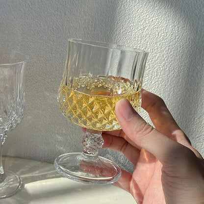 Luxury Glass Goblet Red Wine Goblet Crystal Goblet Handcrafted Elegant Timeless Hand-Blown Wine Lover Special Occasions Statement Piece Drinkware