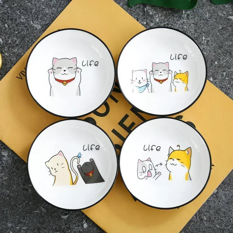 Cat ceramic sauce dish

Cute seasoning plate

Kawaii kitchen accessories

Soy sauce dip bowl

Cat lover kitchen gift UK

Mini dessert plate

Creative snack dishes

Sushi condiment bowl

Ceramic vinegar dish