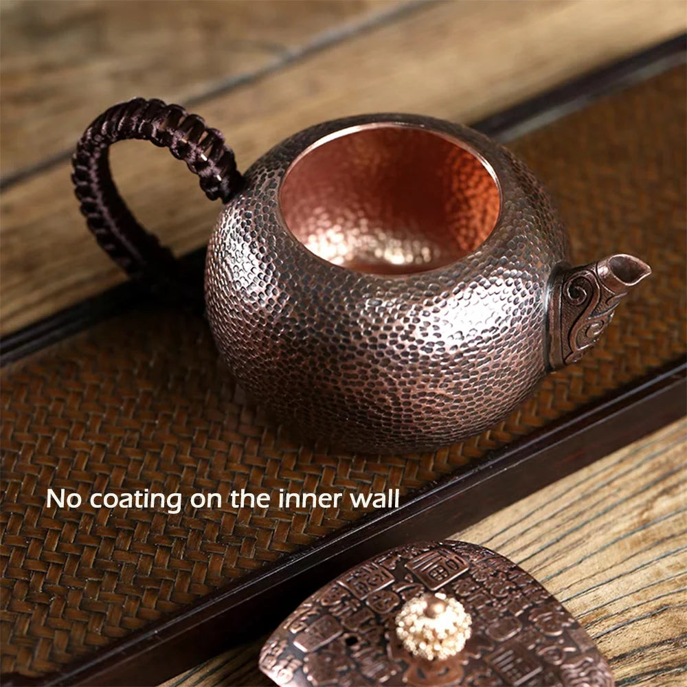 Pure copper teapot with measurements — 200ml capacity — CL House