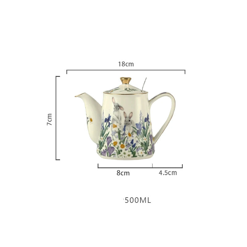 clHouse & Home
London pottery rabbit teapot UK

Ceramic teapot with stainless steel infuser

500ml floral tea pot set

British style rabbit kitchenware

Loose leaf tea infuser pot

Luxury cottagecore tea set

Unique rabbit gift for tea lovers

Small ceramic teapot for two