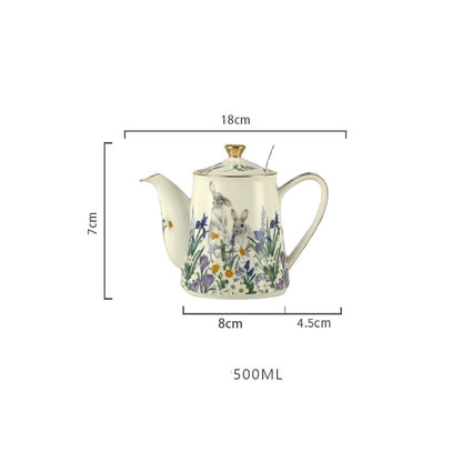 clHouse & Home
London pottery rabbit teapot UK

Ceramic teapot with stainless steel infuser

500ml floral tea pot set

British style rabbit kitchenware

Loose leaf tea infuser pot

Luxury cottagecore tea set

Unique rabbit gift for tea lovers

Small ceramic teapot for two