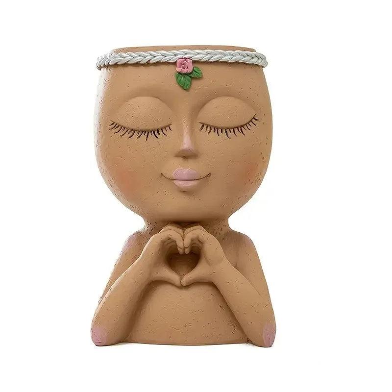 Whimsy

Unique

Succulents

Stylish

Small Plants Girl Face Vase

Room Ceramic Vase

Quirky

Plant Lovers Home Decor

Indoor Plants

Home Decor Flower Vase

Handmade

Girl Face Vase

Gift

Fun

Face

Cute

Creative