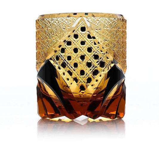 Whiskey Glass Amber Crystal Handcrafted Luxury Elegant Unique Hand-Cut Special Occasions Connoisseur

Utensils Drinkware

Home Decor Gift