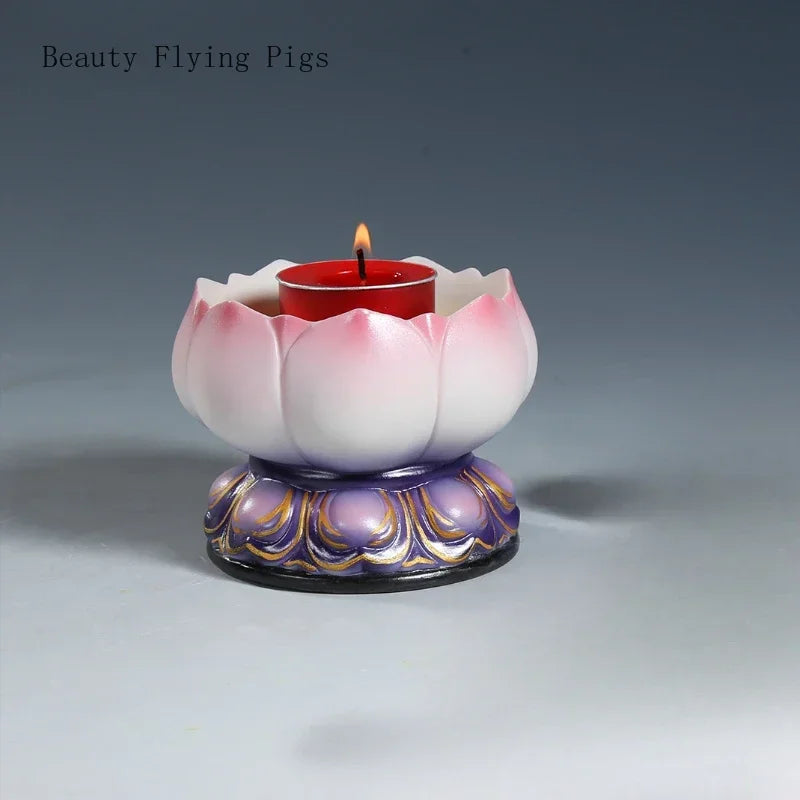 Ceramic lotus candle holder

Hand-painted lamp holder

Feng Shui home decor

Lotus butter lamp

Handmade tea light holder

Oriental room accessories

Meditation room decor

Artisanal ceramic ornament

Spiritual home gift